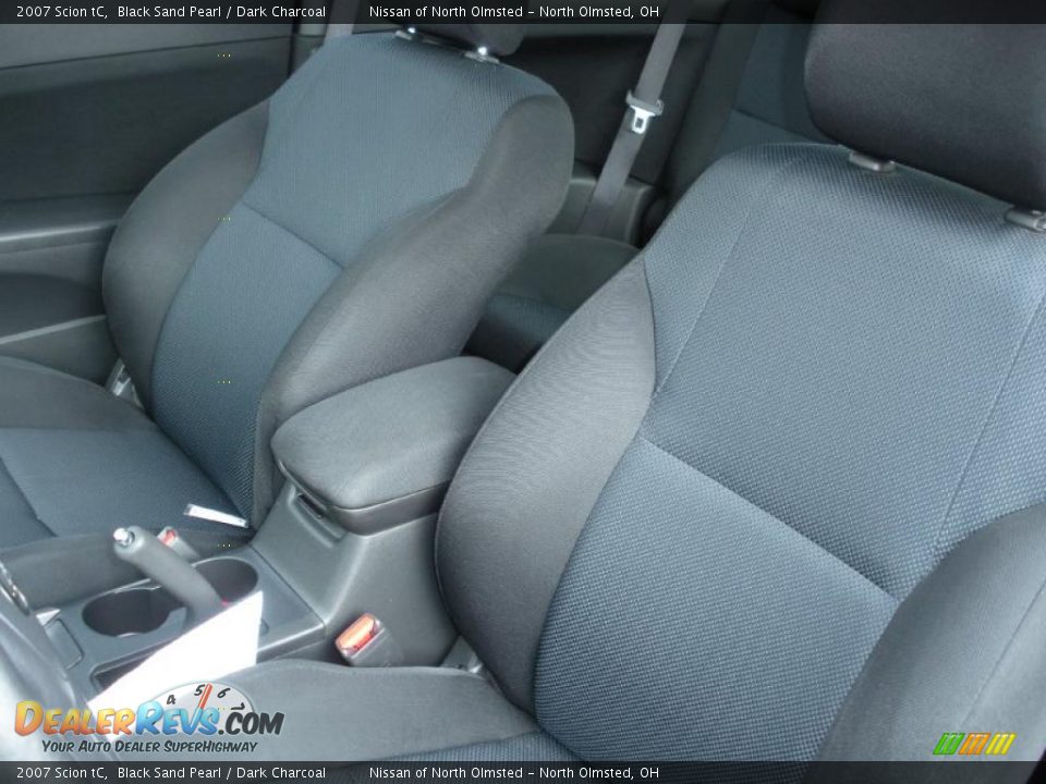 2007 Scion tC Black Sand Pearl / Dark Charcoal Photo #12