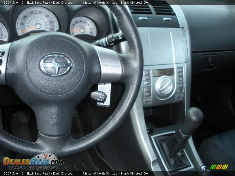 2007 Scion tC Black Sand Pearl / Dark Charcoal Photo #14