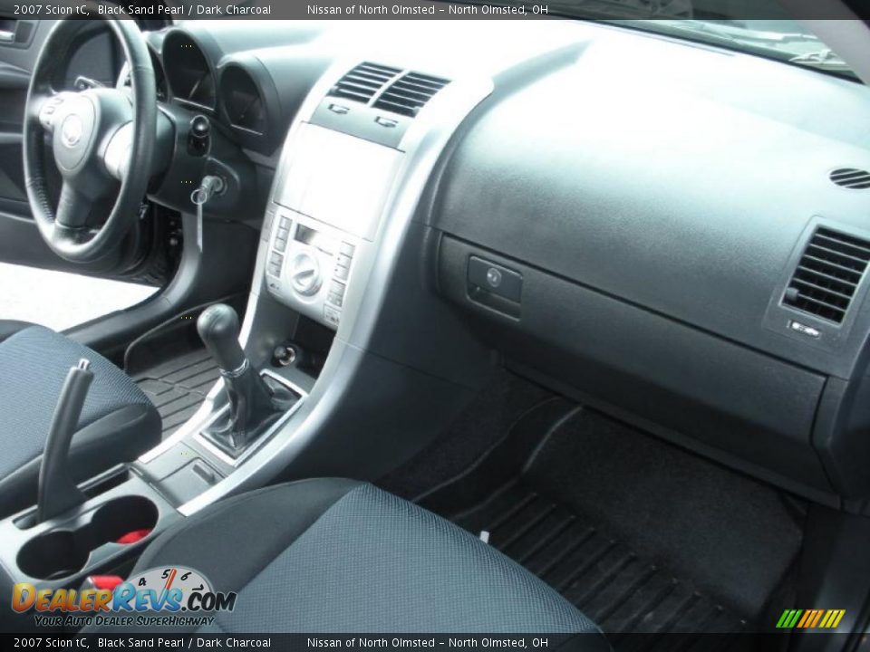 2007 Scion tC Black Sand Pearl / Dark Charcoal Photo #16