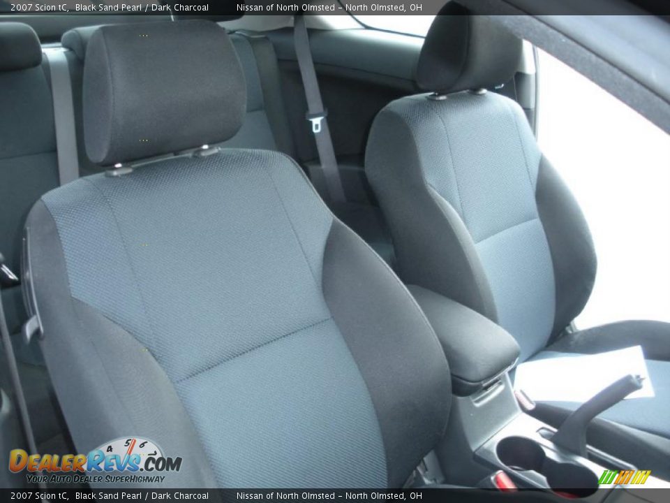 2007 Scion tC Black Sand Pearl / Dark Charcoal Photo #17