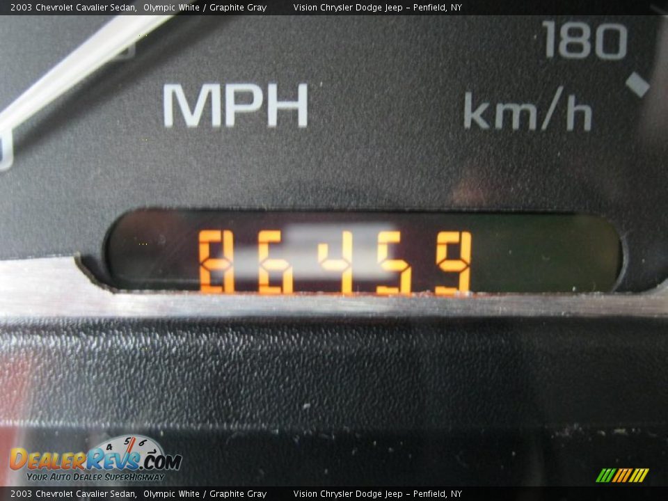 2003 Chevrolet Cavalier Sedan Olympic White / Graphite Gray Photo #3