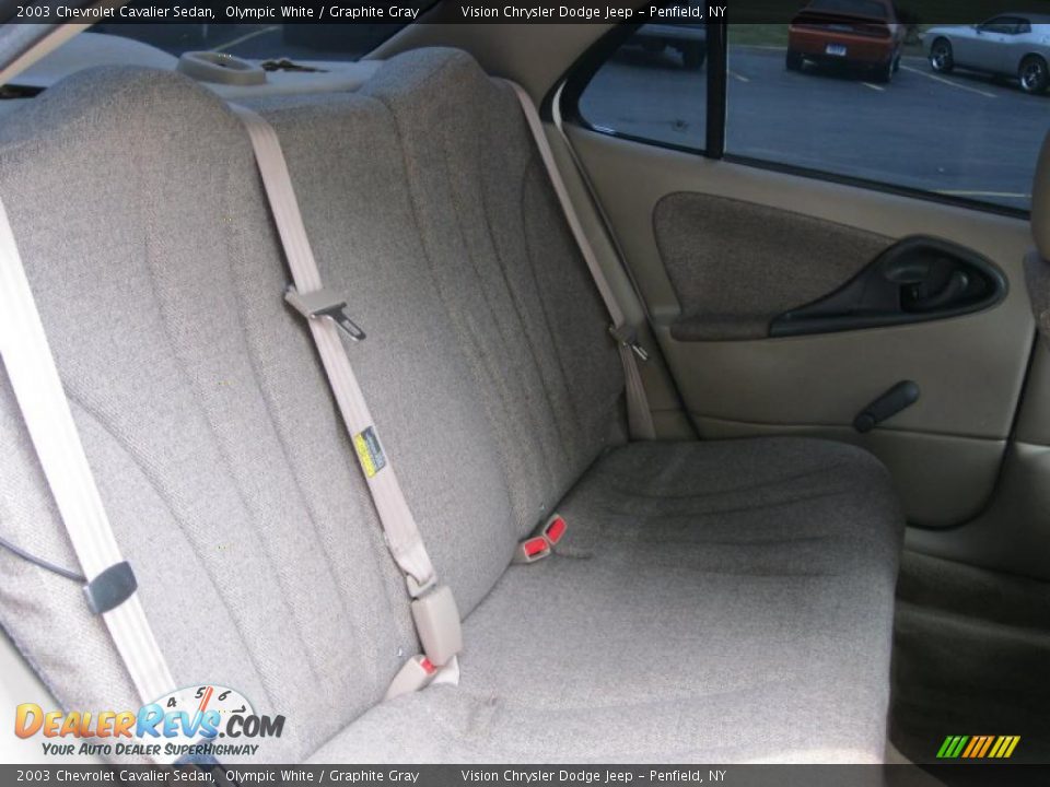 2003 Chevrolet Cavalier Sedan Olympic White / Graphite Gray Photo #9