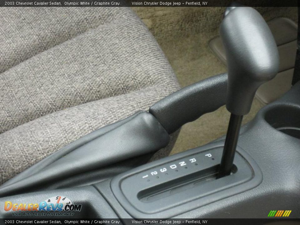 2003 Chevrolet Cavalier Sedan Olympic White / Graphite Gray Photo #20