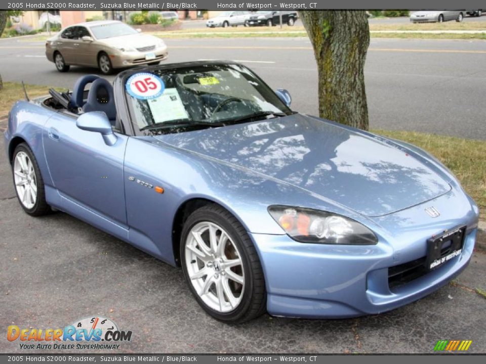 2005 Honda S2000 Roadster Suzuka Blue Metallic / Blue/Black Photo #3