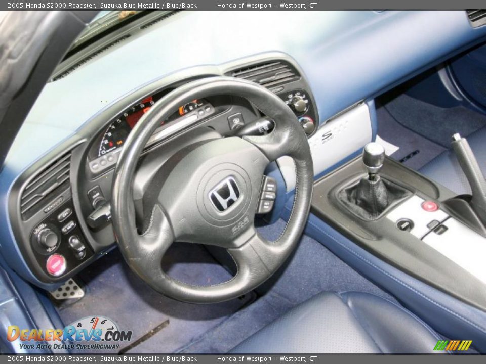 2005 Honda S2000 Roadster Suzuka Blue Metallic / Blue/Black Photo #11