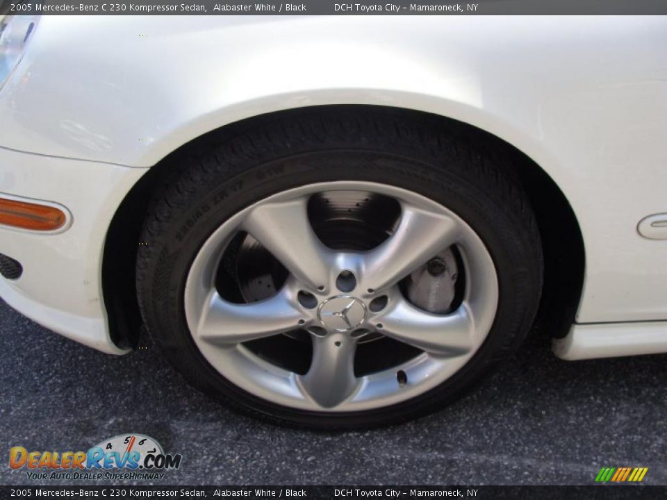 2005 Mercedes-Benz C 230 Kompressor Sedan Alabaster White / Black Photo #14