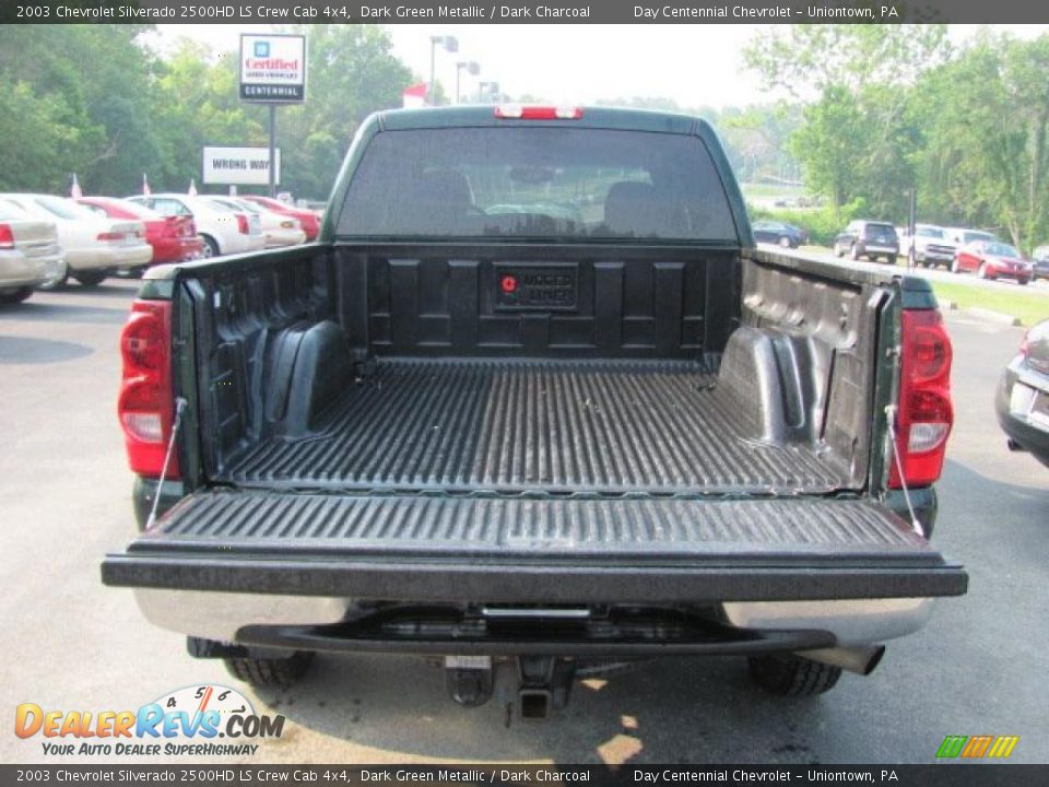 2003 Chevrolet Silverado 2500HD LS Crew Cab 4x4 Dark Green Metallic / Dark Charcoal Photo #5