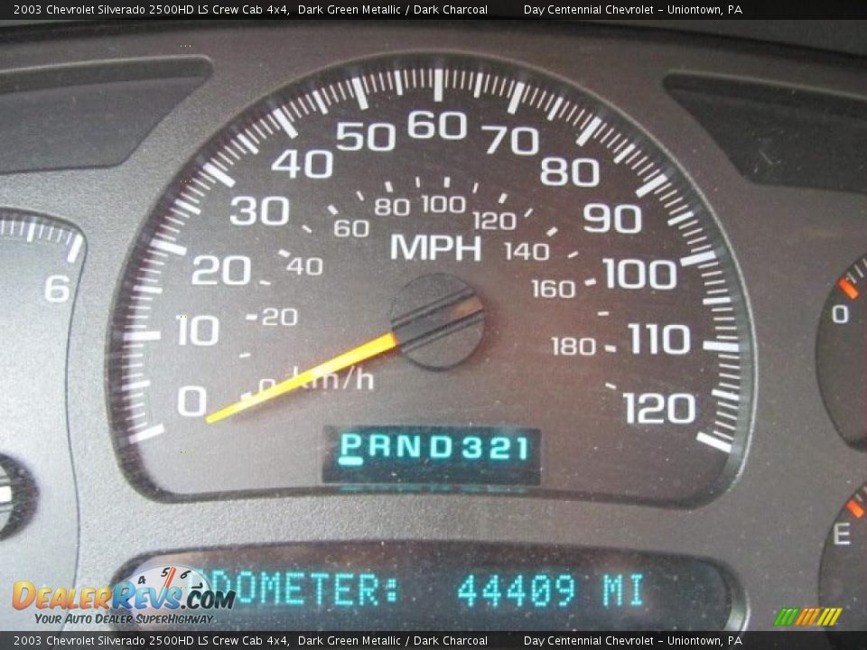 2003 Chevrolet Silverado 2500HD LS Crew Cab 4x4 Dark Green Metallic / Dark Charcoal Photo #9