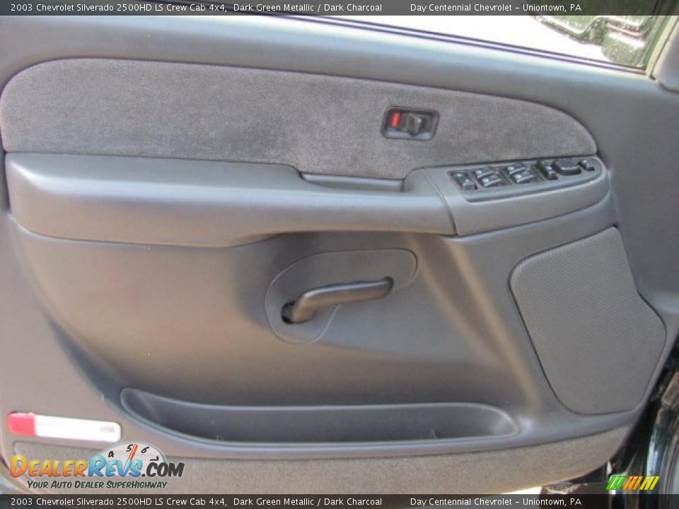 2003 Chevrolet Silverado 2500HD LS Crew Cab 4x4 Dark Green Metallic / Dark Charcoal Photo #10