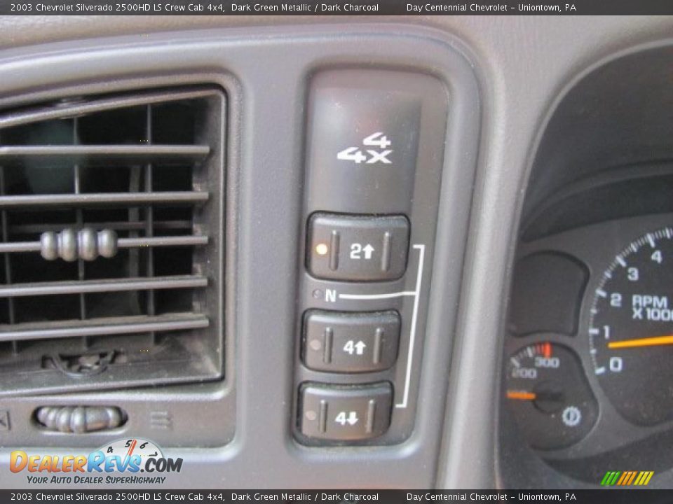 2003 Chevrolet Silverado 2500HD LS Crew Cab 4x4 Dark Green Metallic / Dark Charcoal Photo #11