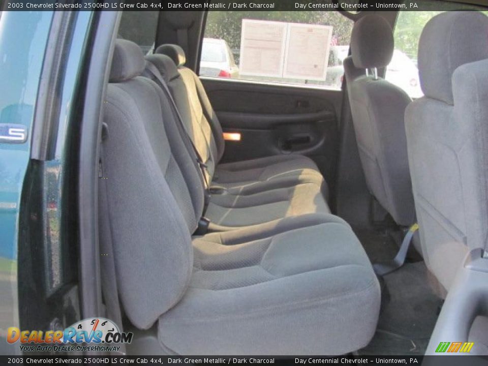 2003 Chevrolet Silverado 2500HD LS Crew Cab 4x4 Dark Green Metallic / Dark Charcoal Photo #14