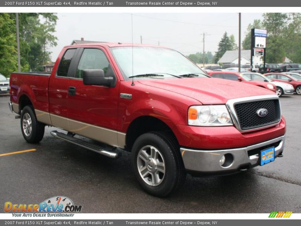 2007 Ford F150 XLT SuperCab 4x4 Redfire Metallic / Tan Photo #1
