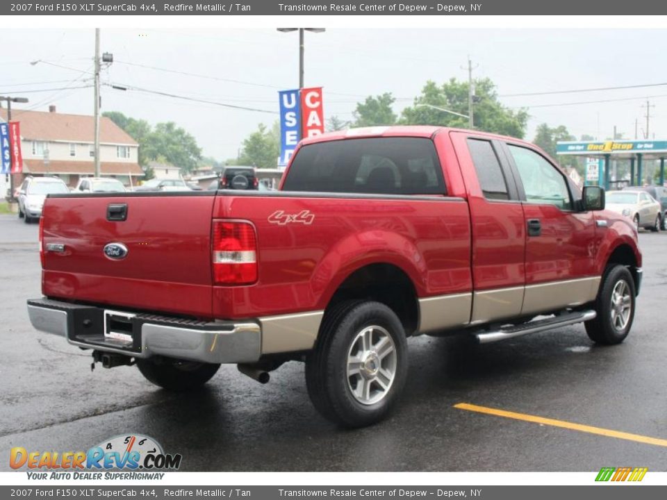 2007 Ford F150 XLT SuperCab 4x4 Redfire Metallic / Tan Photo #2