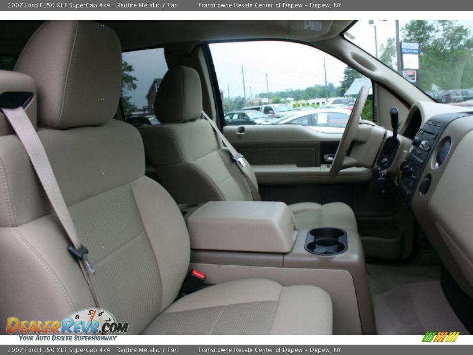 2007 Ford F150 XLT SuperCab 4x4 Redfire Metallic / Tan Photo #4