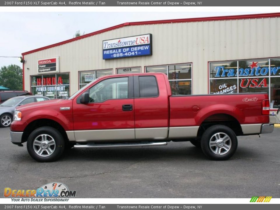 2007 Ford F150 XLT SuperCab 4x4 Redfire Metallic / Tan Photo #16