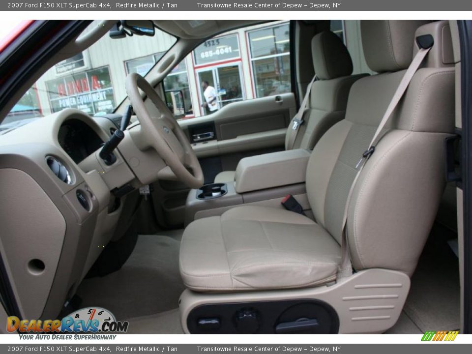 2007 Ford F150 XLT SuperCab 4x4 Redfire Metallic / Tan Photo #22