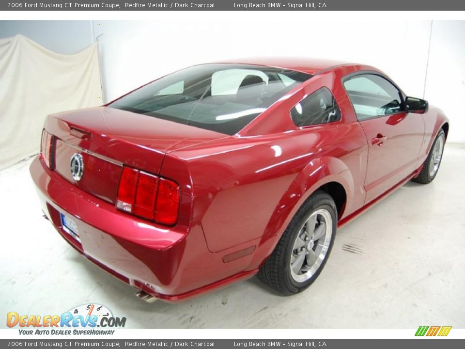 2006 Ford Mustang GT Premium Coupe Redfire Metallic / Dark Charcoal Photo #6