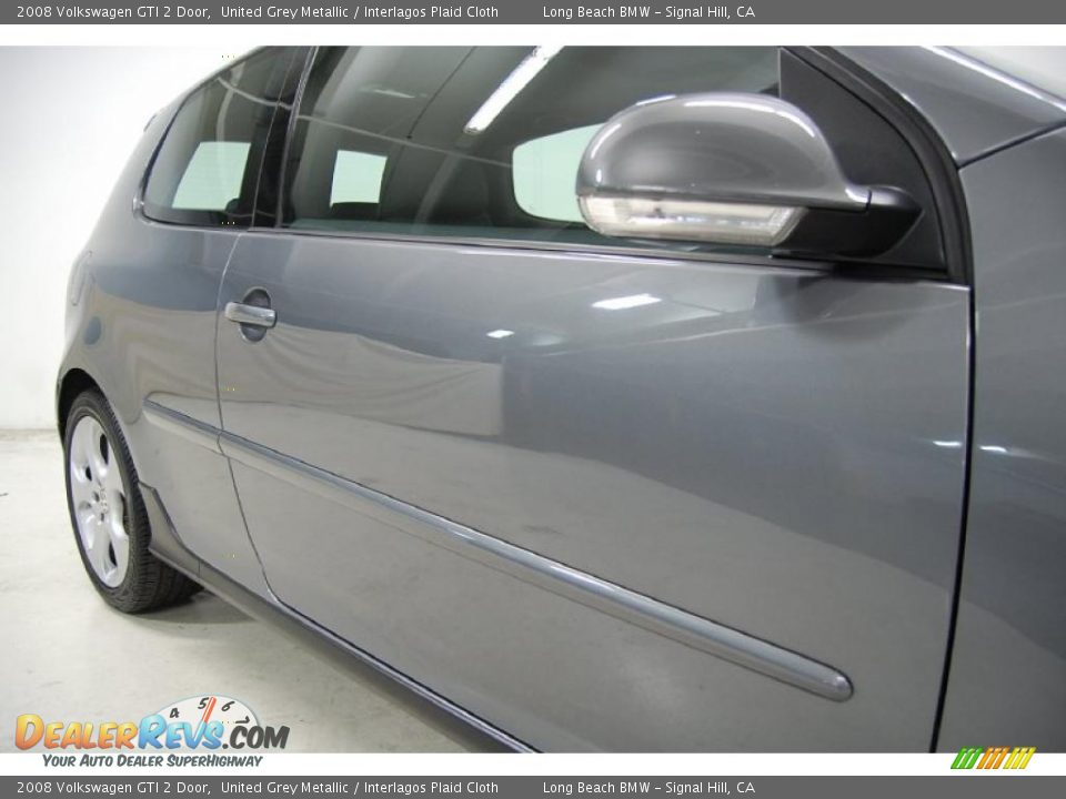 2008 Volkswagen GTI 2 Door United Grey Metallic / Interlagos Plaid Cloth Photo #4