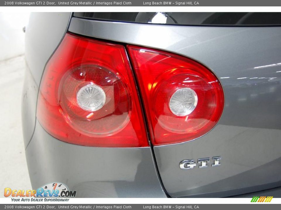 2008 Volkswagen GTI 2 Door United Grey Metallic / Interlagos Plaid Cloth Photo #9