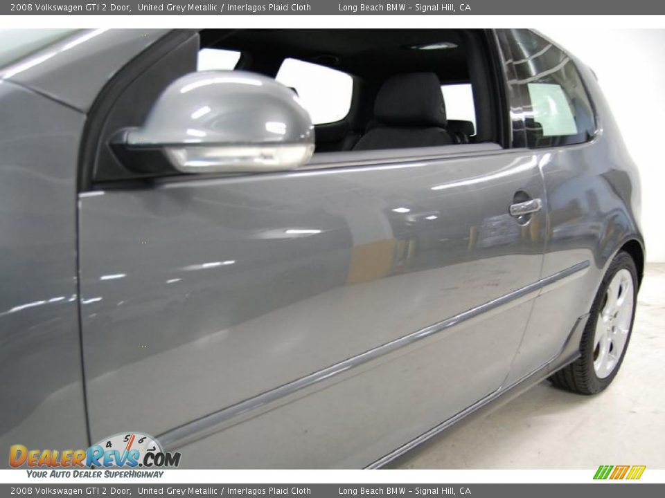 2008 Volkswagen GTI 2 Door United Grey Metallic / Interlagos Plaid Cloth Photo #13