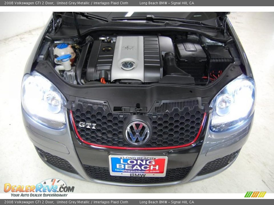 2008 Volkswagen GTI 2 Door United Grey Metallic / Interlagos Plaid Cloth Photo #16