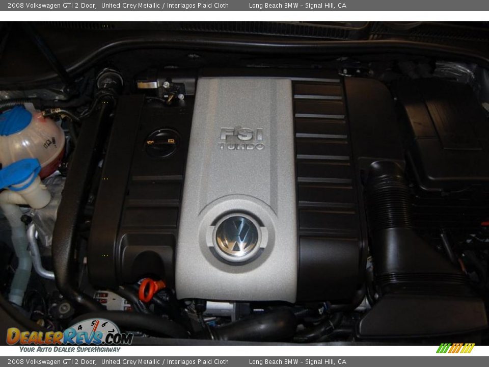 2008 Volkswagen GTI 2 Door United Grey Metallic / Interlagos Plaid Cloth Photo #17