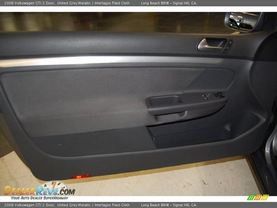 2008 Volkswagen GTI 2 Door United Grey Metallic / Interlagos Plaid Cloth Photo #22