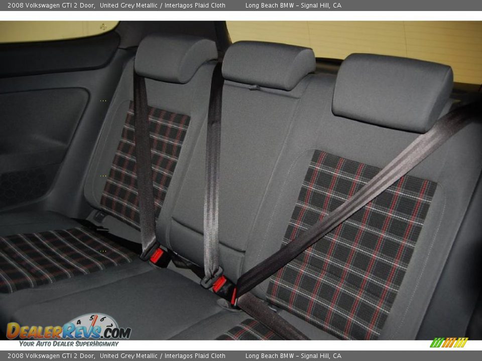 2008 Volkswagen GTI 2 Door United Grey Metallic / Interlagos Plaid Cloth Photo #23
