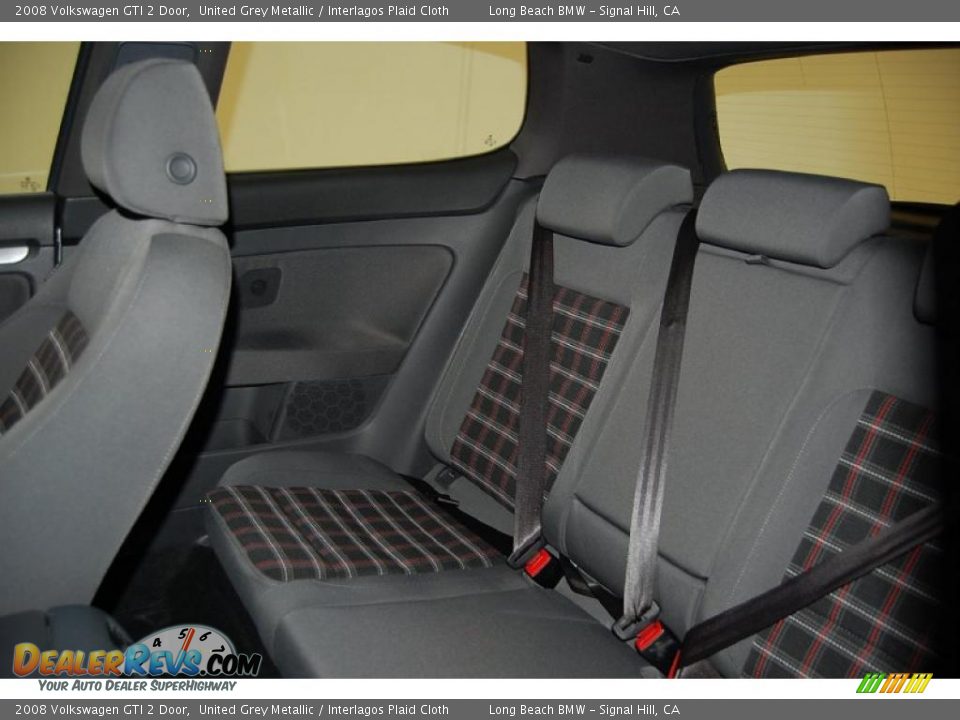 2008 Volkswagen GTI 2 Door United Grey Metallic / Interlagos Plaid Cloth Photo #24