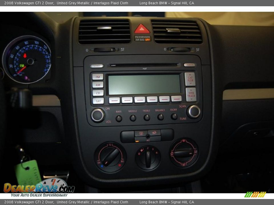 2008 Volkswagen GTI 2 Door United Grey Metallic / Interlagos Plaid Cloth Photo #27