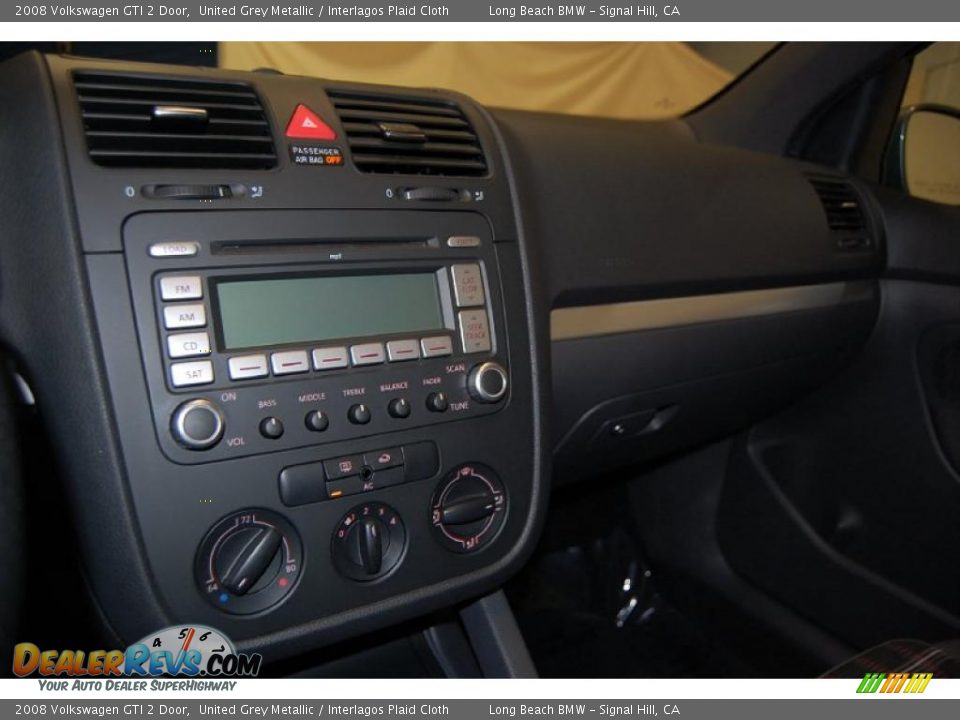 2008 Volkswagen GTI 2 Door United Grey Metallic / Interlagos Plaid Cloth Photo #28
