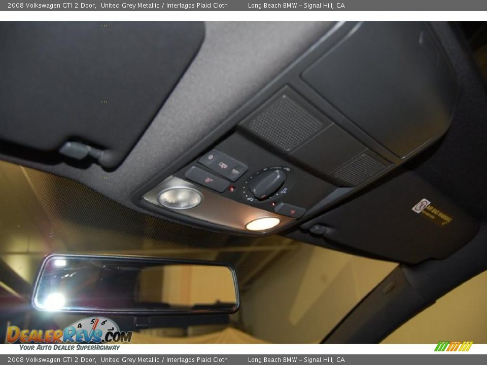 2008 Volkswagen GTI 2 Door United Grey Metallic / Interlagos Plaid Cloth Photo #30