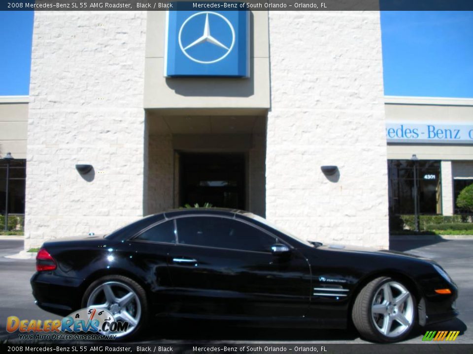 2008 Mercedes-Benz SL 55 AMG Roadster Black / Black Photo #5