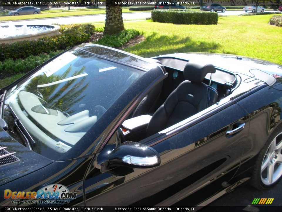 2008 Mercedes-Benz SL 55 AMG Roadster Black / Black Photo #9