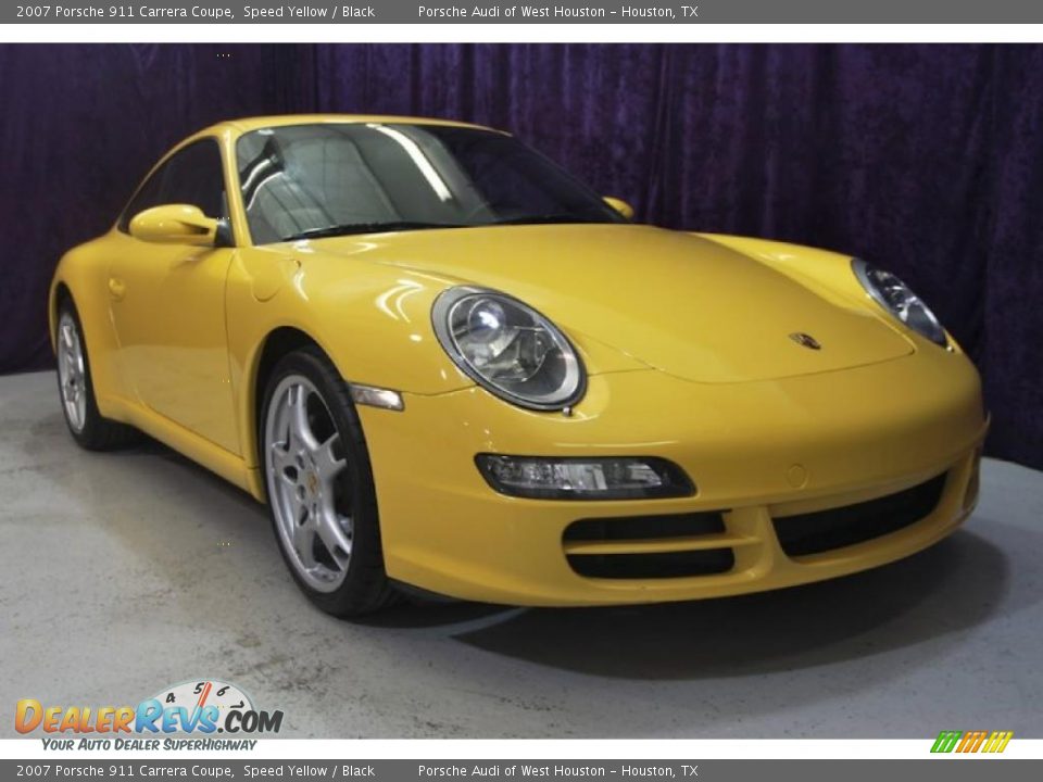 2007 Porsche 911 Carrera Coupe Speed Yellow / Black Photo #1