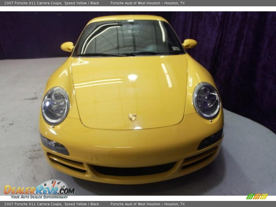 2007 Porsche 911 Carrera Coupe Speed Yellow / Black Photo #2