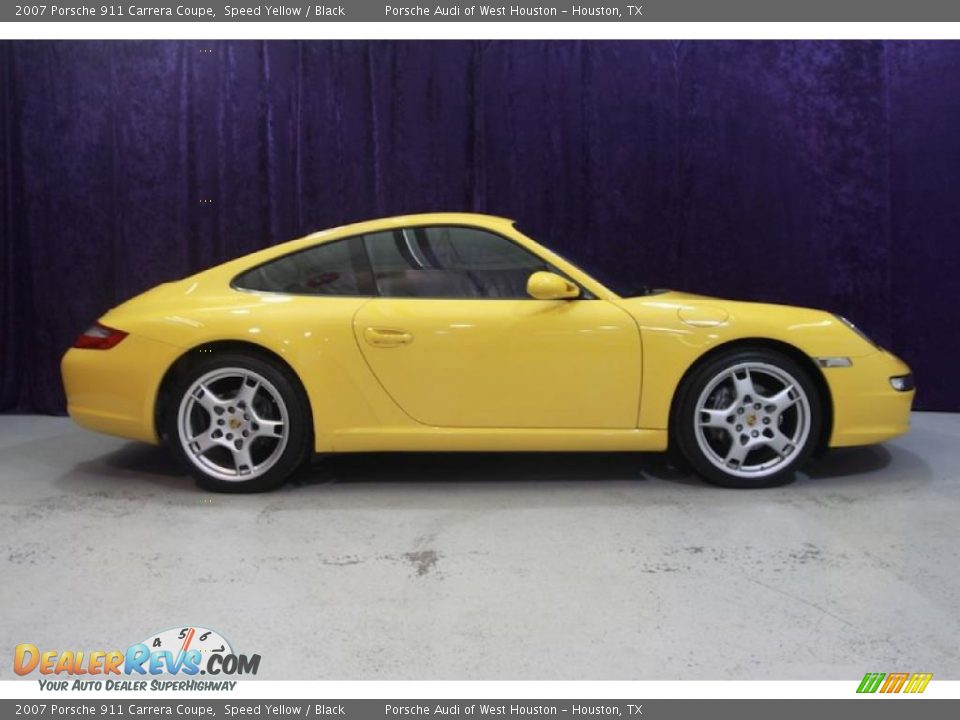 2007 Porsche 911 Carrera Coupe Speed Yellow / Black Photo #3