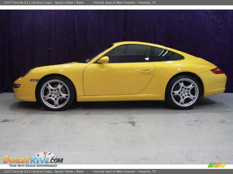 2007 Porsche 911 Carrera Coupe Speed Yellow / Black Photo #5