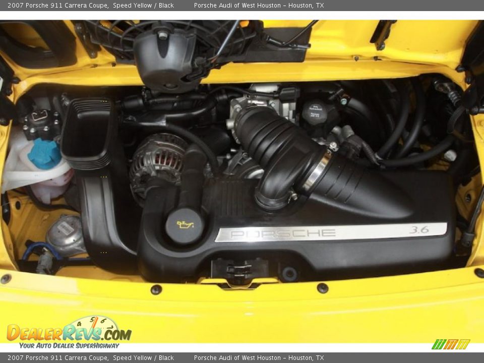 2007 Porsche 911 Carrera Coupe Speed Yellow / Black Photo #24