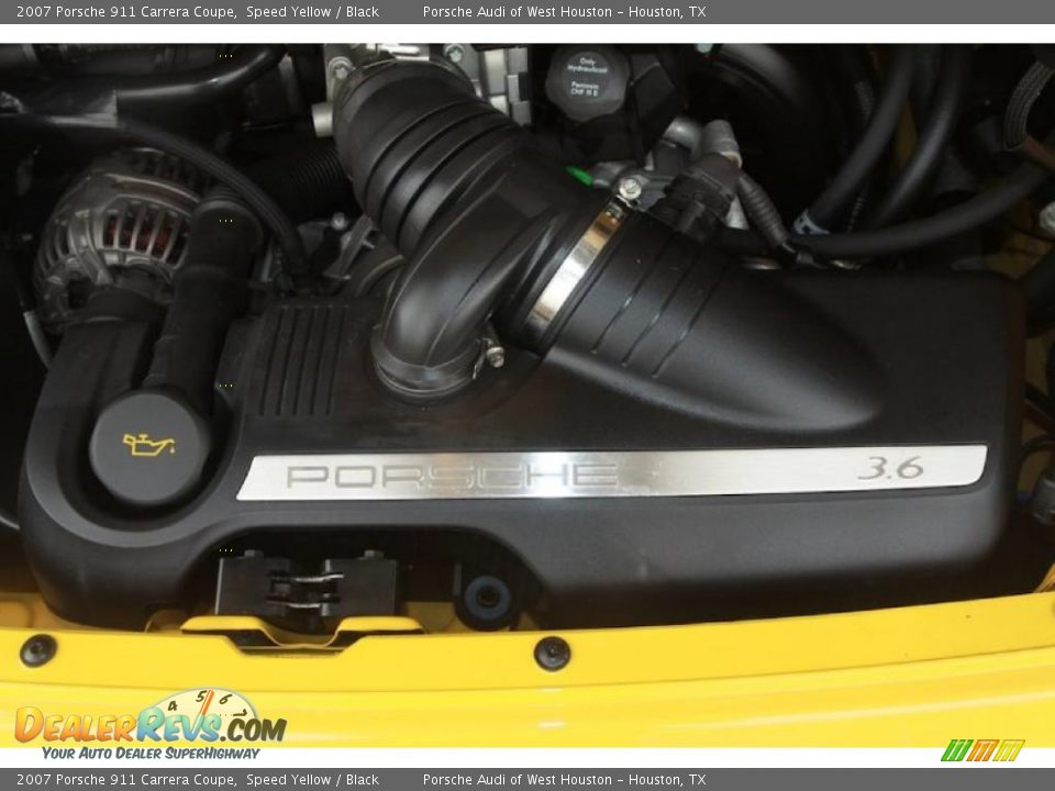 2007 Porsche 911 Carrera Coupe Speed Yellow / Black Photo #25