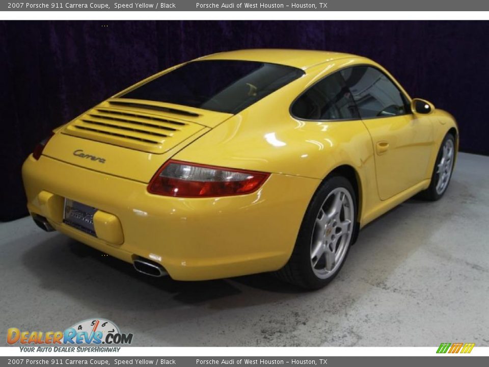 2007 Porsche 911 Carrera Coupe Speed Yellow / Black Photo #32