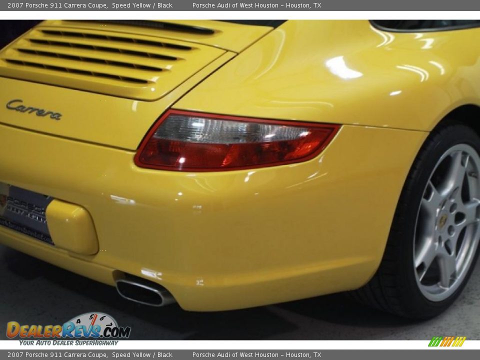 2007 Porsche 911 Carrera Coupe Speed Yellow / Black Photo #33
