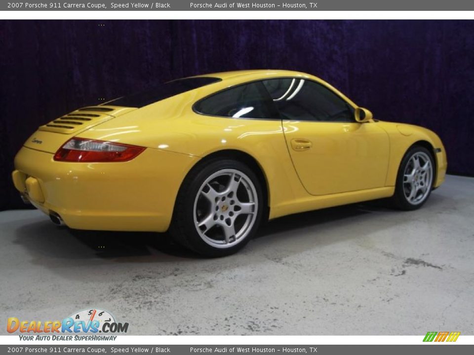 2007 Porsche 911 Carrera Coupe Speed Yellow / Black Photo #34