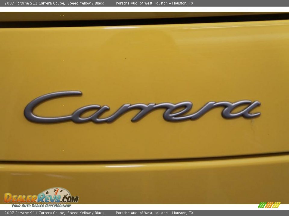 2007 Porsche 911 Carrera Coupe Speed Yellow / Black Photo #35