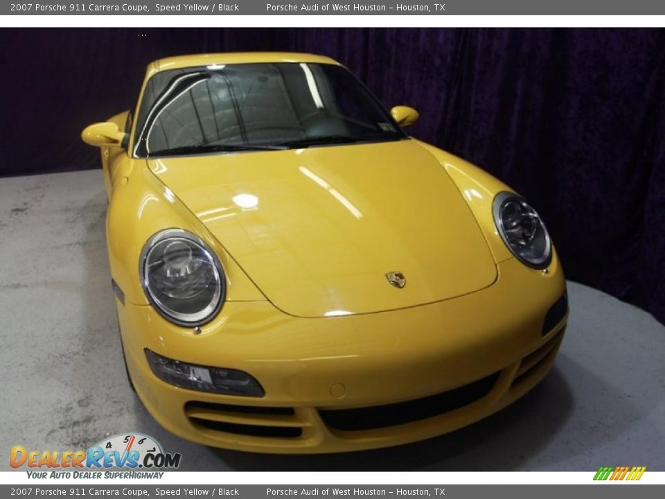 2007 Porsche 911 Carrera Coupe Speed Yellow / Black Photo #36