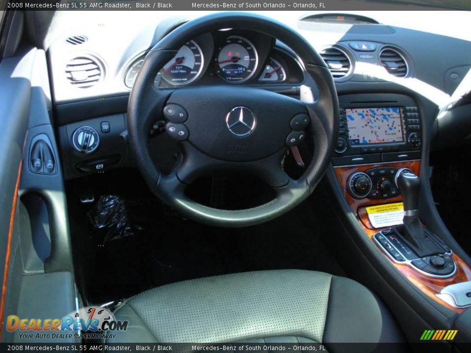 2008 Mercedes-Benz SL 55 AMG Roadster Black / Black Photo #18