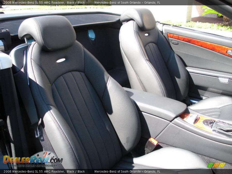 2008 Mercedes-Benz SL 55 AMG Roadster Black / Black Photo #22