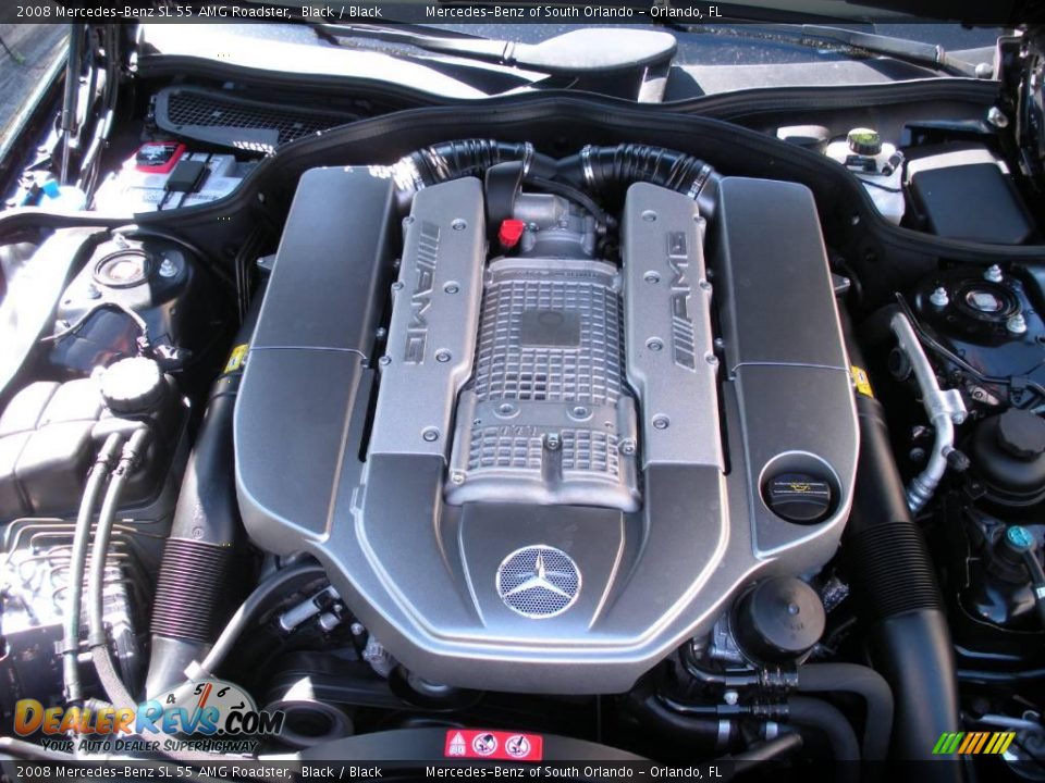2008 Mercedes-Benz SL 55 AMG Roadster Black / Black Photo #29
