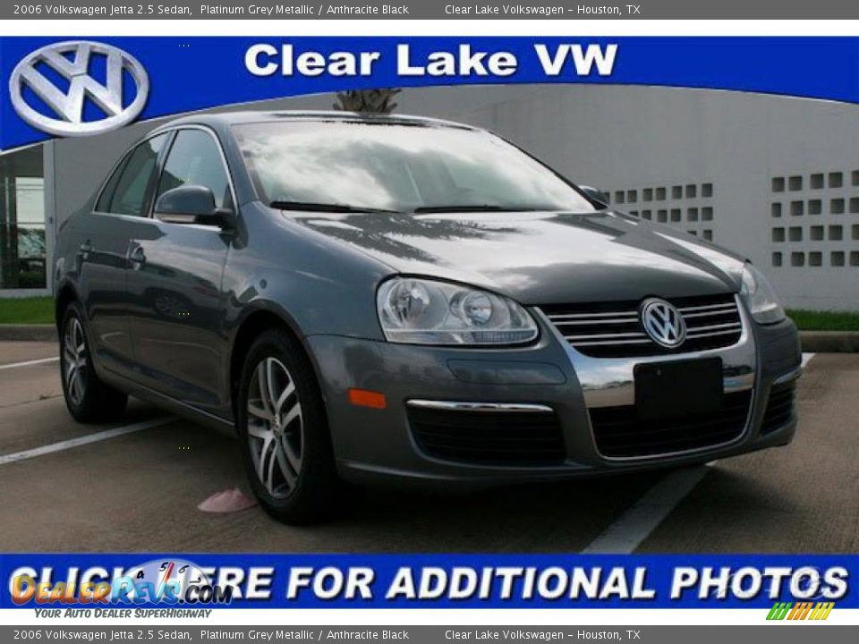 2006 Volkswagen Jetta 2.5 Sedan Platinum Grey Metallic / Anthracite Black Photo #1