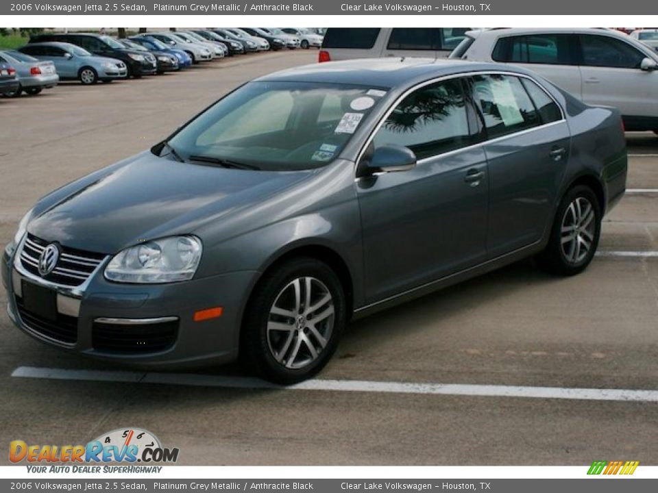 2006 Volkswagen Jetta 2.5 Sedan Platinum Grey Metallic / Anthracite Black Photo #3